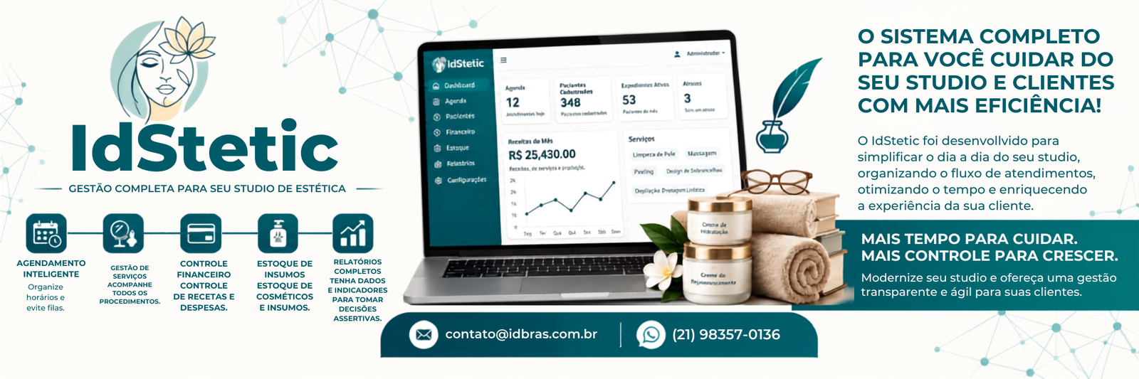 IdStetic — gestão completa para studios de estética